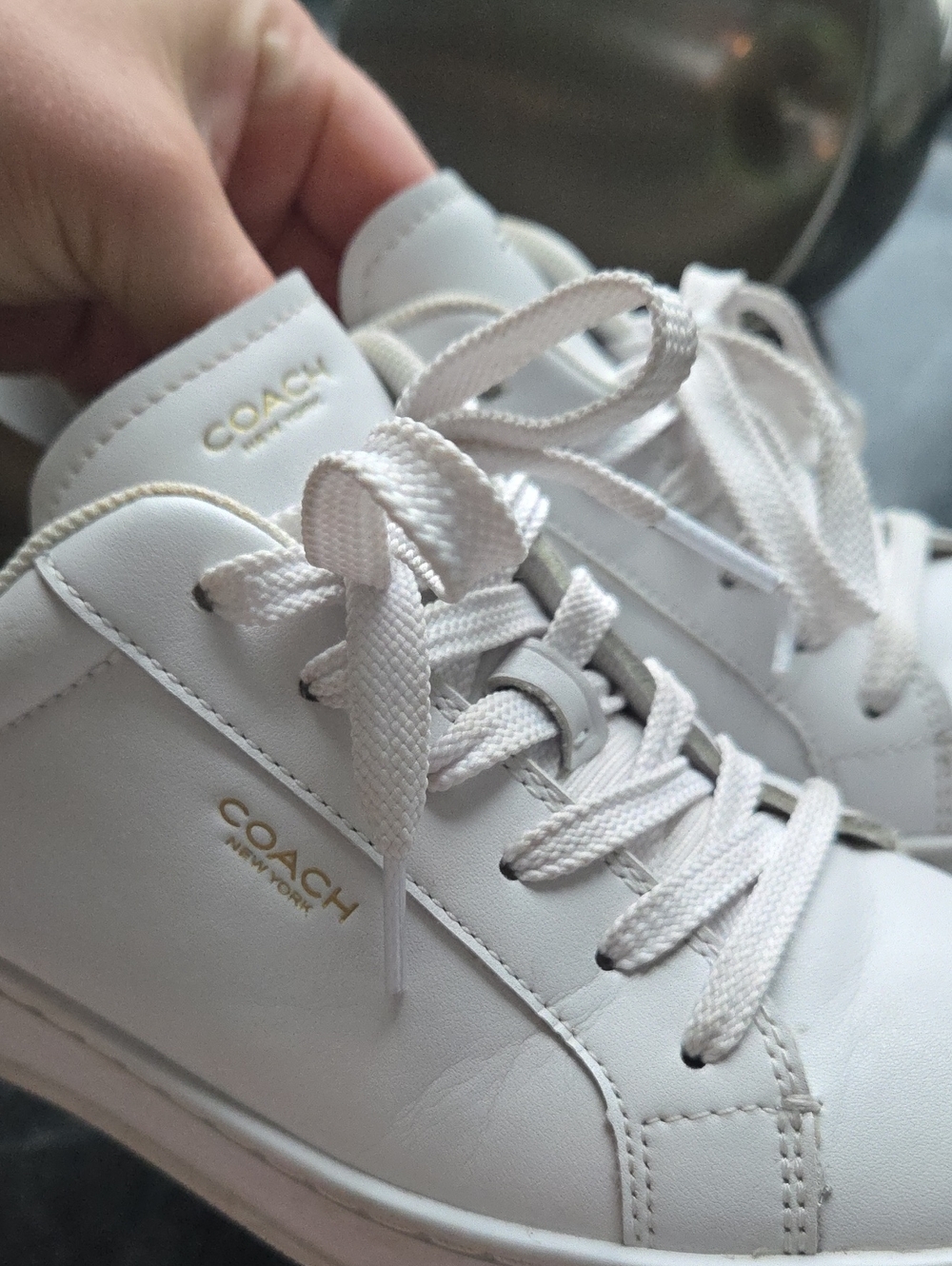 Coach High Line Leather Sneakers Womens 8B